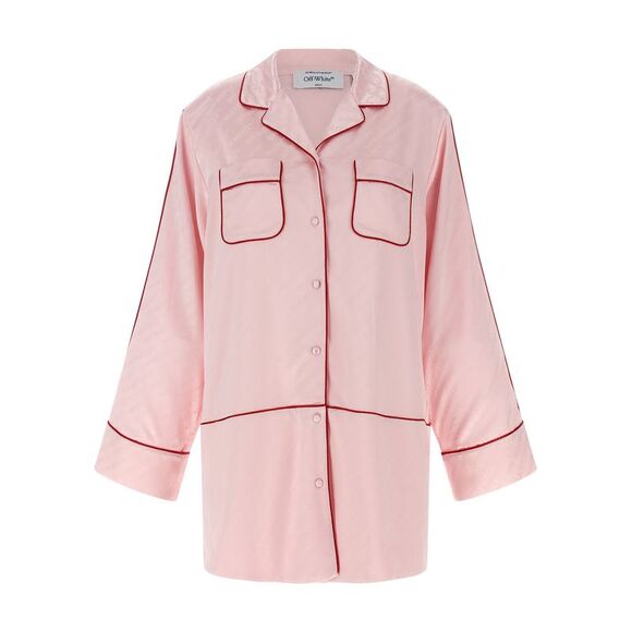 Off-White Women 'Jacquard Satin New Roxy Pajama' Shirt